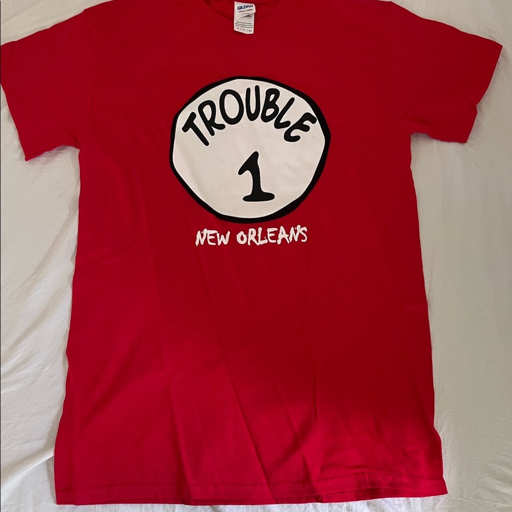 NEW ORLEANS “Trouble 1” T-shirt NEVER WORN